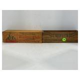 VELVEETA & WINDSOR CLUB WOOD CHEESE BOXES