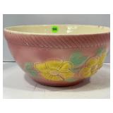 HULL SUNGLOW PINK POTTERY BOWL - 9"