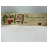 NAPCO HAPPY YULETIDE QUARTET CERAMIC LETTER VASES