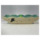 HULL POTTERY BUTTERFLY #B8 PLANTER - 13" X 4"