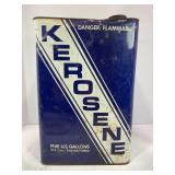 KEROSENE 5 GALLON SQUARE METAL FUEL TIN - 9' X 9'