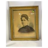 TWO FRAMED VINTAGE PORTAITS OF A HUSBAND AND WIFE