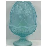 FENTON FAIRY LAMP LILLY OF THE VALLEY PATTERN - 7'