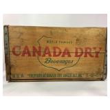 CANADA DRY BEVERAGES WOOD SHIPPING CRATE - 16' X