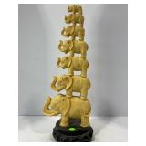 LUCKY 7 STACKED ELEPHANTS GOOD LUCK FIGURE - 14
