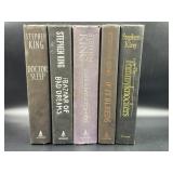 LOT OF 5 STEPHEN KING HARDBACK BOOKS WITH NO