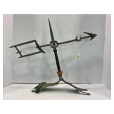 COPPER LIGHTNING ROD WEATHER VANE
