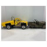 TONKA STEEL PRESSED JEEP & TRUCK - DOES HAVE SOME