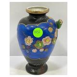 JAPANESE SATSUMA DIMENSIONAL BIRD VASE - 6" TALL