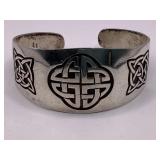 VINTAGE CELTIC MEXICO 925 STERLING SILVER CUFF
