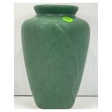 ZANESVILLE POTTERY TOBACCO LEAF VASE - 8 1/4' TALL