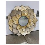 LARGE ORNATE FLOWER MIRROR - 36"