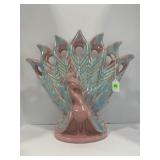 ROYAL HAEGER R31 PEACOCK VASE - 15' X 16'