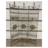 ORNATE WROUGHT IRON FOLD UP ROOM DIVIDER OR SCREEN