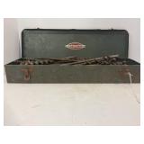 LARGE LOT OF HAND DRILL BITS IN METAL CRAFTMAN