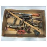 LARGE LOT OF VINTAGE HAND DRILLS AND MORE