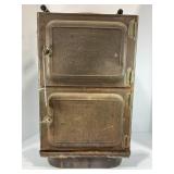 SWARTZBAUGH CONSERVO CAMP STOVE WITH ORIGINAL WOOD