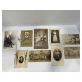 LARGE LOT OF TINTYPE & BLACK AND WHITE PHOTOS