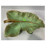 HULL #68 LEAF CERAMIC SERVING PLANTER - 14"