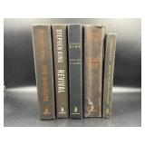 LOT OF 5 STEPHEN KING HARDBACK BOOKS WITH NO