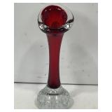 ASEDA GLASBRUK JACK-IN-THE-PULPIT RED ART GLASS