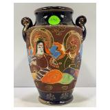 JAPANESE SATSUMA STYLE MORIAGE HAND PAINED VASE -