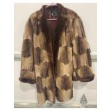 THE VOGUE MUSKRAT FUR COAT - WOMENS SIZE LARGE