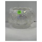 FENTON SAW CUT SCALLOP EDGE IRIDIZED OPALESCENT