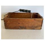 CROWN HORSE NAILS WOOD SHIPPING BOX WITH WOOD