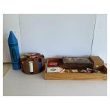 POKER CHIP SET AND PLAYING CARDS AND MORE - MANY