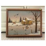 C. CARSON ARTIST SIGNED PAINTING FROM COLLECTORS