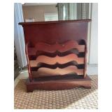 LAMP STAND/MAGAZINE RACK - 22" X 17" X 22" WITH
