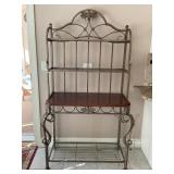 WROUGHT IRON BAKERS RACK - 40" X 71" X 20"