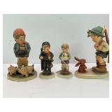 LOT OF FOUR HUMMEL PORCELAIN FIGURINES