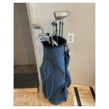 SET OF GOLF CLUBS WITH BAG & CONTENTS - WARRIOR,