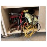 CONTENTS OF SHELF CABINET; POWER TOOLS, JUMPER