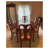 AMERICAN DREW DINING ROOM TABLE WITH 6 CHAIRS