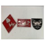LOT OF 3 VERSAILLES POULTRY DAYS ALUMINUM PLAQUES