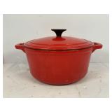 LINCOLN OUTFITTERS CAST IRON RED ENAMELWARE DUTCH
