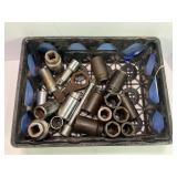 LARGE LOT OF IMPACT DEEP WELL SOCKETS & EXTENSIONS