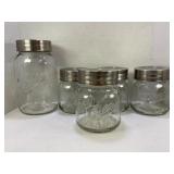 SET OF 5 BALL JAR CANISTER SET