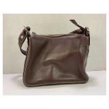 KATE SPADE NEW YORK BROWN LEATHER HANDBAG WITH