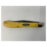CASE XX SLIM LINE YELLOW HANDLED TRAPPER 2 DOT