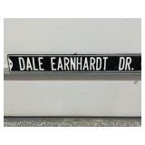 DALE EARNHARDT DRIVE EMBOSSED METAL ROAD SIGN -