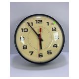 SIMPLEX GLASS FRONT SCHOOL CLOCK - 14"
