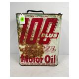 100 PLUS PAYLESS MOTOR OIL TWO GALLON METAL OIL
