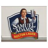 SAMUEL ADAMS BOSTON LAGER EMBOSSED METAL SIGN -