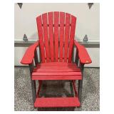 COMPOSITE FURNITURE OUTDOOR SCARLET & GRAY CHAIR