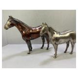 SOLID CAST ALUMINUM HORSES - 11" X 8" & 9" X 7"
