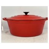 LINCOLN OUTFITTERS CAST IRON RED ENAMELWARE